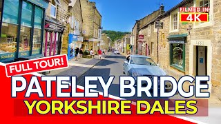 PATELEY BRIDGE  Tour of Pateley Bridge near Harrogate Yorkshire Dales England  4K Walk [upl. by Aineles]