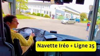 Je Pars Faire La Navette Iréo de Lesneven Puis La Ligne 25 Avec Mercedes Intouro Euro 6 157 [upl. by Nired]