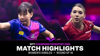 Chen Xingtong vs Bernadette Szocs  WS R16  WTT Champions Frankfurt 2024 [upl. by Nurav]