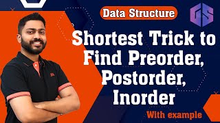 Lec56 Preorder Inorder and Postorder in 5 minute  Tree Traversal  Easiest and Shortest Trick [upl. by Metabel]