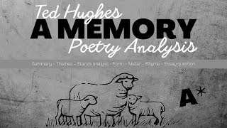 A Memory  Ted Hughes  Poetry Analysis  GCSE Literature  English with Kayleigh [upl. by Natsuj299]