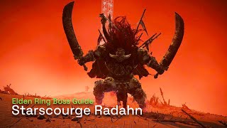 How To Defeat Starscourge Radahn  Elden Ring Boss Gameplay Guide [upl. by Adnalram]