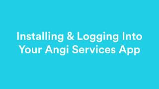 Installing The Angi Services For Pros App 214 [upl. by Tingley]