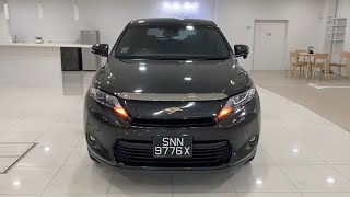 Toyota Harrier 20 Premium 2015 Sunroof Rear Entertainment Brown  SNN9776X [upl. by Winchell999]