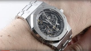 Audemars Piguet Royal Oak Openworked 15305STOO1220ST01 Luxury Watch Review [upl. by Yhtommit]