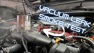 How to SMOKE TEST a Subaru WRX STI for VACCUM LEAKS [upl. by Ariak]