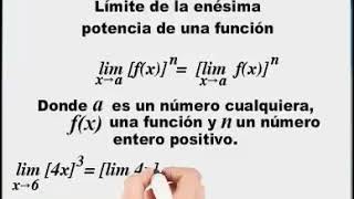 Teorema 8 Límite de la enésima Potencia de una Función [upl. by Ronalda]