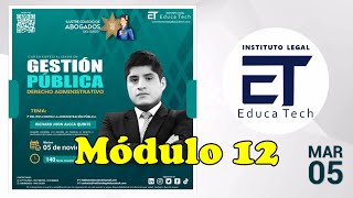 CURSO ESPECIALIZADO EN GESTIÓN PÚBLICA Y DERECHO ADMINISTRATIVO  ILET  RICHARD JHON ALCCA QUINTE [upl. by Inalial529]