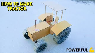 How To Make Rc Tractor With Cardboard  RC Tractor Kaise Banaye  How To Make Remote Control Tractor [upl. by Yleak]