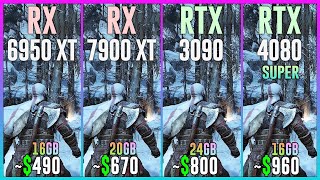 RX 6950 XT vs RX 7900 XT vs RTX 3090 vs RTX 4080 SUPER  Tested in 25 Games [upl. by Terrance]