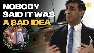 Rishi Sunak absolutely rinsed over Eat Out To Help Out at Covid Inquiry [upl. by Tila492]