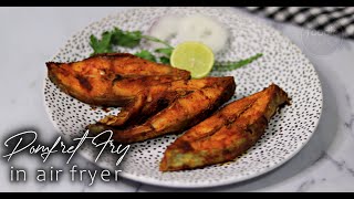 KeralaStyle Air Fryer Fish Fry White Pomfret Fry A Crispy Coastal Delight [upl. by Aleacin]