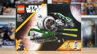 LEGO Star Wars 75360 YODAS JEDI STARFIGHTER Review 2023 [upl. by Pylle]