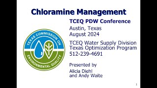 09 Chloramine Management [upl. by Amlas235]