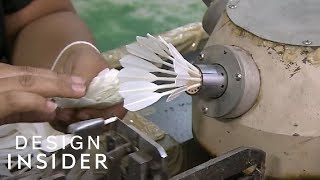 How Badminton Birdies Are Made  Design Insider [upl. by Neelya]