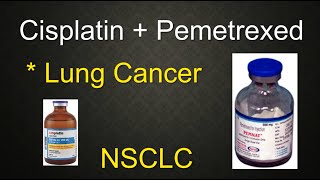 Lung cancer 1 cisplatin pemetrexed NSCLC chemo regimen medical lecture USMLE Roze pharm [upl. by Ydolem]