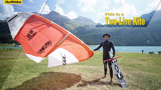 I Kitesurfed with a 24YearOld TwoLine Kite [upl. by Darice]