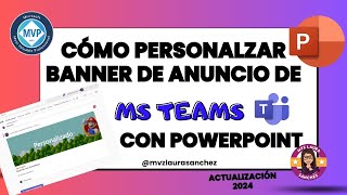 PERSONALIZAR LOS BANNERS DE MS TEAMS CON POWERPOINT mvzlaurasanchez [upl. by Yirinec]