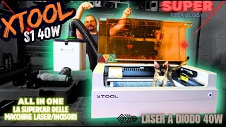 Xtool S1 40w  LA SUPERCAR degli incisori e taglio laser Review amp Unboxing [upl. by Rushing]