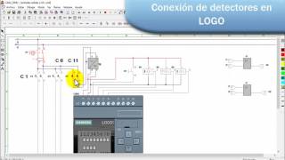 Práctica35Conexión a LOGO de detectores inductivos capacitivos y magnéticos CON CADE SIMU V3 [upl. by Hammel]