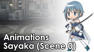 Sayaka Miki Scene 0 ver  Battle Animations [upl. by Montfort]