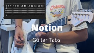 Notion by The Rare Occasions  Guitar Tabs [upl. by Calysta]