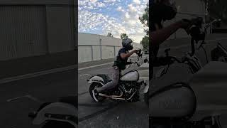 2023 Harley Davidson low rider ST burnout [upl. by Sevart210]