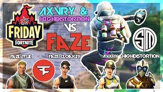 FaZe Tfue FaZe Cloakzy Vs TSM Highdistortion FaZe Avxry 🥊Fortnite Friday🥊 Fortnite [upl. by Andromede]