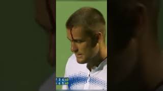 Mikhail Youzhny assaults himself tennis [upl. by Rema]