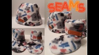 HOW TO SEW SOFT BABY SLIPPERS  Baby Boots Pattern amp Tutorial [upl. by Meridel631]