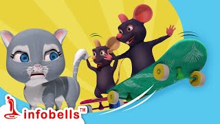 Do Chuhe The Mote Mote The  Hindi Rhymes for Children  Infobells [upl. by Millicent]