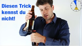 Lifehack Zwei Bierflaschen miteinander öffnen ohne weiteres Hilfsmittel Geht das [upl. by Frantz]