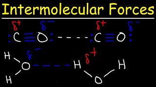 Intermolecular Forces  Hydrogen Bonding Dipole Dipole Interactions  Boiling Point amp Solubility [upl. by Asyral]