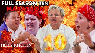 The Perfect TEN  Hells Kitchens Most Iconic Season  Full Season 10 Marathon [upl. by Aile]