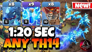 Epic Strategy TH14 Zap Electro Dragon is the Easiest TH14 Attack Strategy in Clash of Clans🔥 [upl. by Euqirrne]