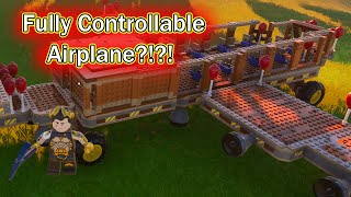 I Made A Fully Functioning Airplane In Lego Fortnite [upl. by Nered]