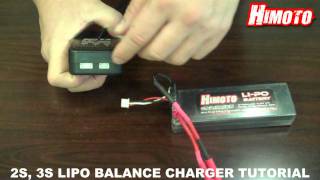 2S 3S LIPO BALANCE CHARGER TUTORIALmpg [upl. by Ahsauqal]