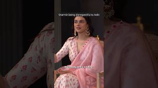 Sharmin Segal being disrespectful to Aditi heeramandi aditiraohydari [upl. by Robina]