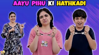 AAYU PIHU KI HATHKADI  Comedy Family Challenge  Aayu and Pihu Show [upl. by Tarrah668]