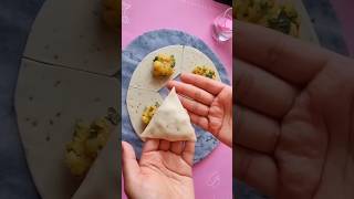 Easy samosa making youtubeshorts  viralshortsfeed [upl. by Odidnac]