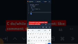 C dowhile loops statements shorts cdo while loop statement printf coding programming [upl. by Baggett]