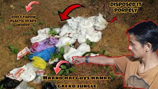 Dont Throw Plactic In Any Where Disposed It Porpely 100k bejaivlog vlog [upl. by Adnowat]