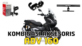 Kombinasi akesoris motor pilihan untuk stang honda ADV 160 [upl. by Sivlek]