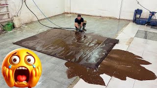 Cleaning The Most POWERFUL and EXPENSIVE Carpet Ever [upl. by Peri457]