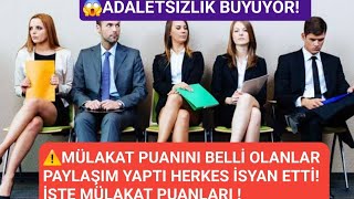 Mülakat puanları açıklanınca puansıralama paylaşımı arttıSıralamalar nasıl olacak karşılaştırması [upl. by Ainolloppa]