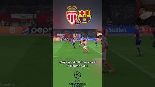 Golovin opens the score  AS Monaco V Barcelona FC24 shorts UCL [upl. by Meijer]