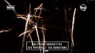 Multishot Crossettes 2sec int 15sec duration 30mm  Ricasa Fireworks [upl. by Nnyw216]