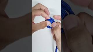 easy drawstring knot short knot diy [upl. by Warton]