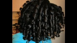 Curlformers on Relaxed Hair [upl. by Enirroc]