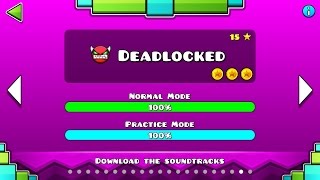 Geometry Dash  Level 20 Deadlocked All Coins [upl. by Leksehcey]